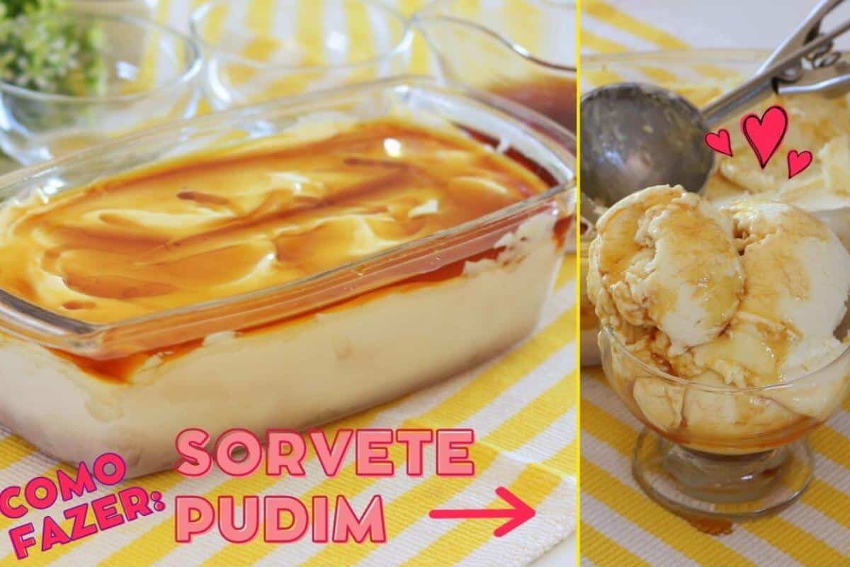 Sorvete de pudim é a novidade da internet no momento e fica uma maravilha