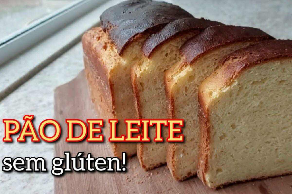 Pão de leite sem glúten e sem trigo para seu café da tarde