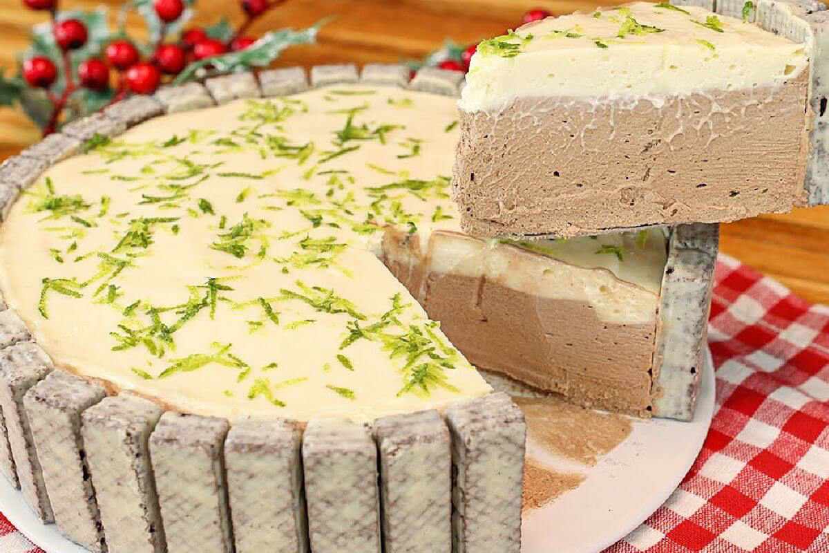 Torta de bis com um sabor muito marcante e refrescante