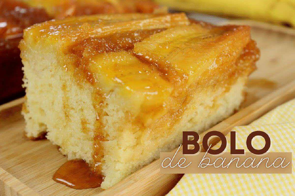 Faça esse bolo de banana delicioso e molhadinho para o lanche da tarde da sua família