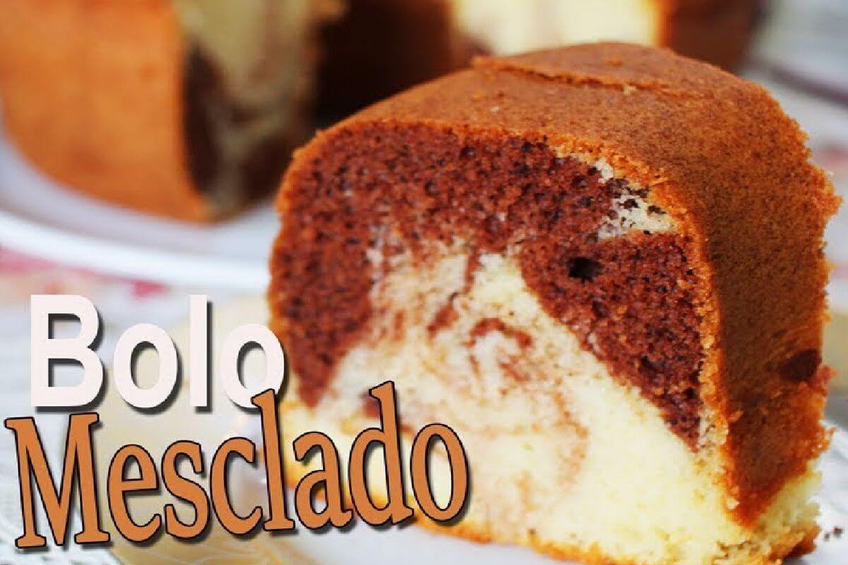 Essa é a melhor receita de bolo mesclado para o lanche da tarde
