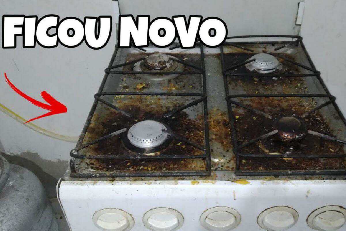Dica para limpar fogão sujo e engordurado de um jeito fácil sem esforço