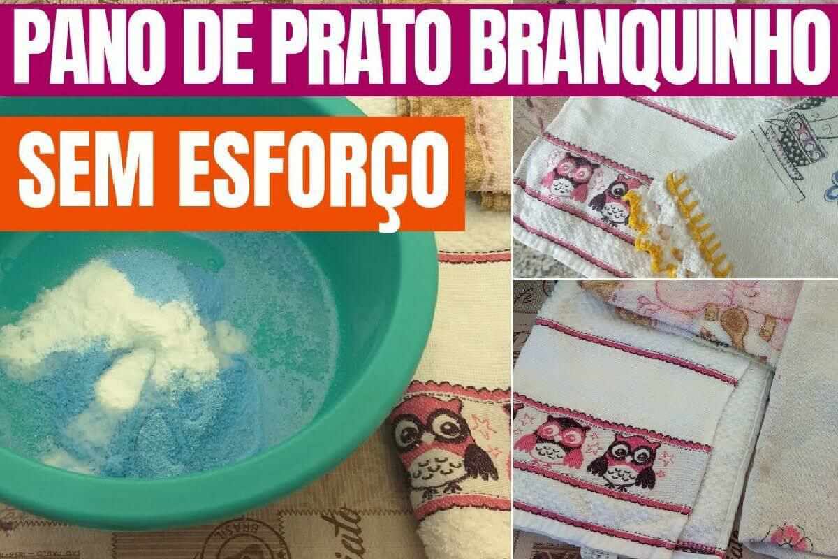 Dica para lavar panos de prato e tirar todas as manchas encardidas