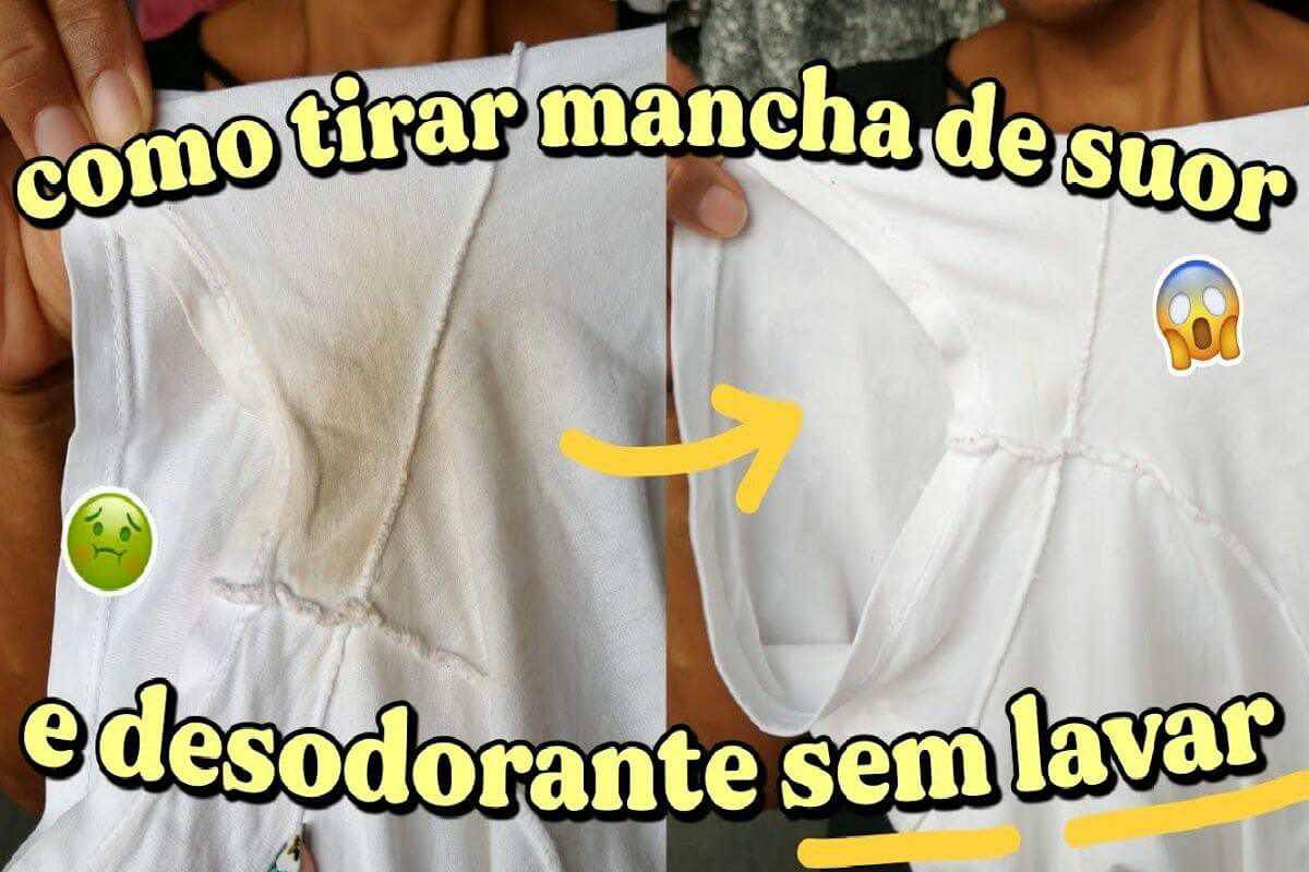 Como tirar manchas de desodorante das roupas sem precisar ficar no tanque esfregando