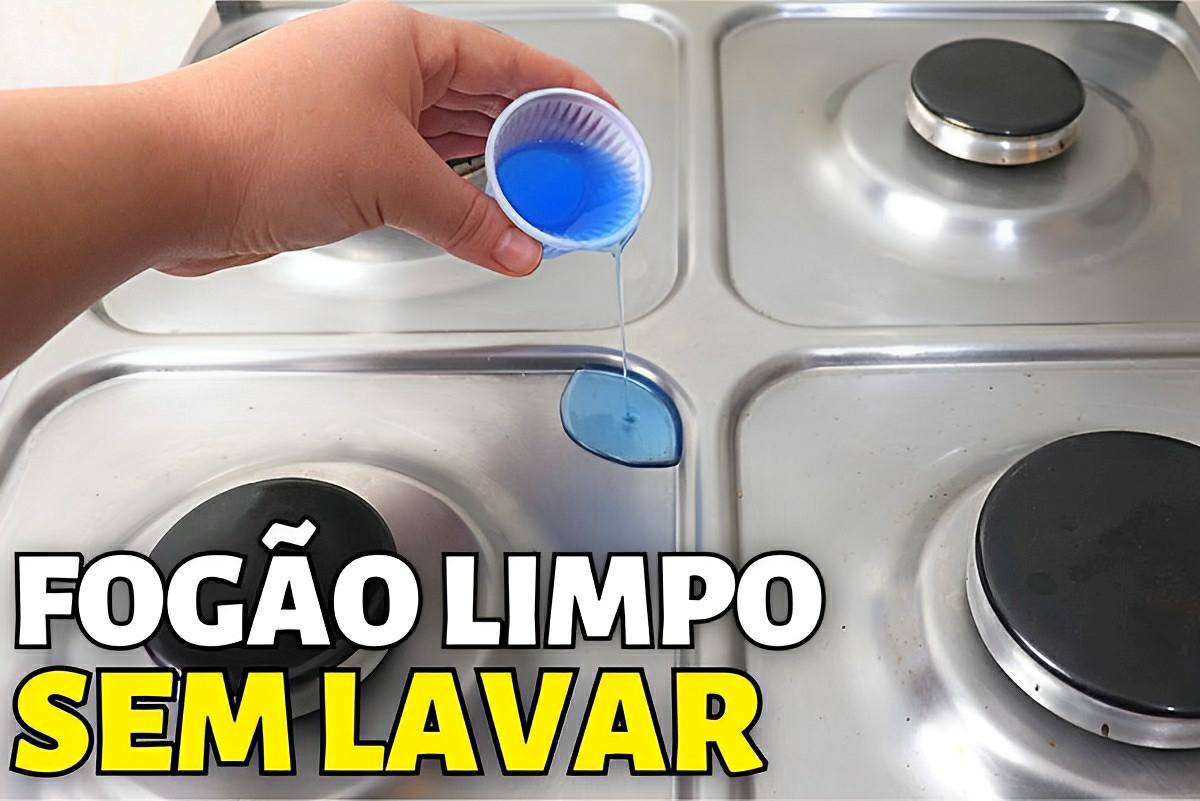 Misturinha para limpar fogão e tirar toda aquela gordura impregnada do almoço