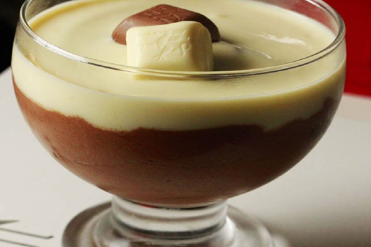 Mousse de leite ninho e chocolate delicioso com apenas 3 ingredientes na receita