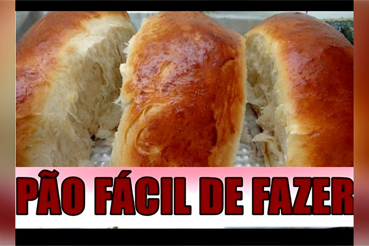 Que tal um pão caseiro fácil de fazer para comer bem quentinho na hora do café
