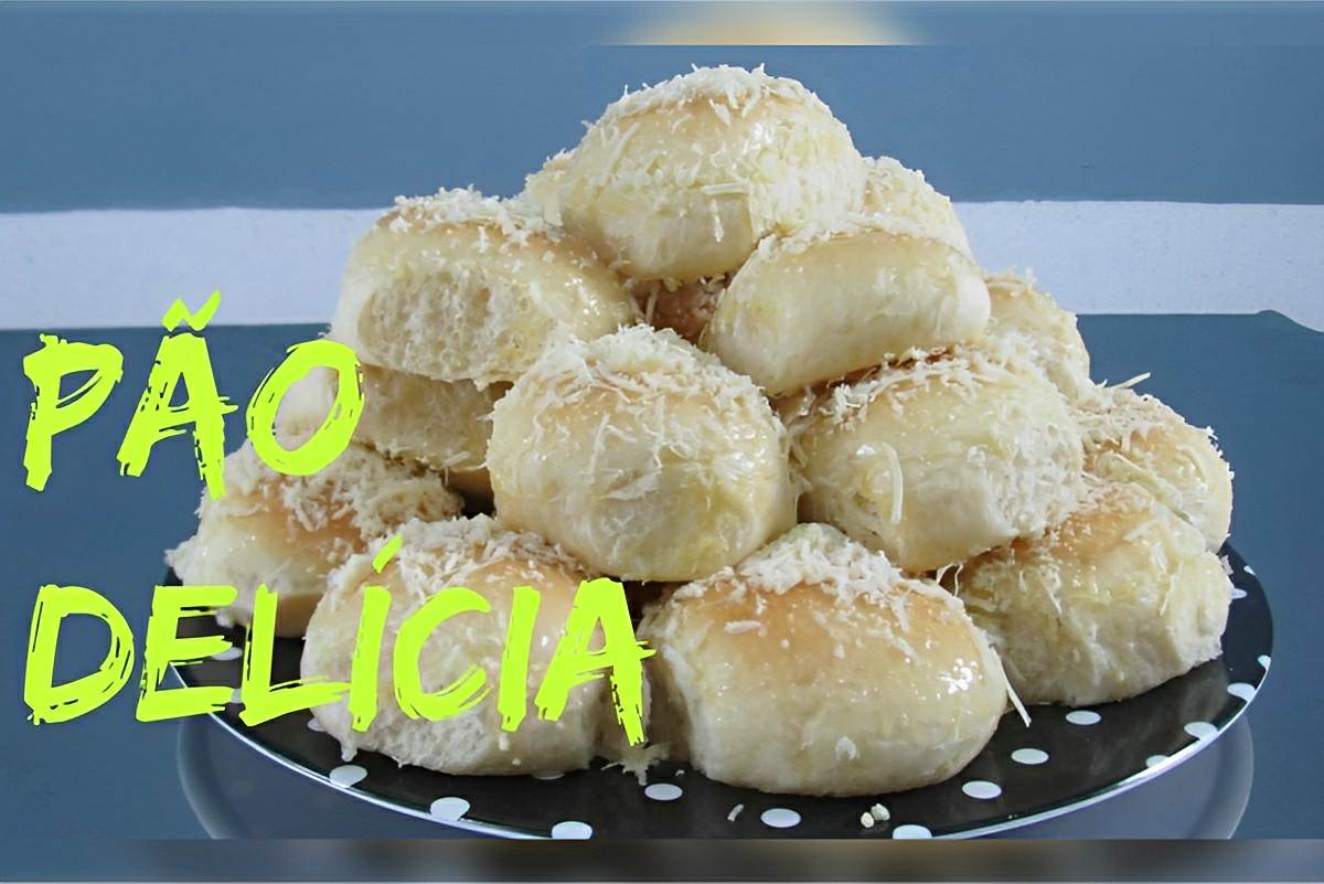 Pão delícia de padaria molhadinho e fofinho igual de padaria