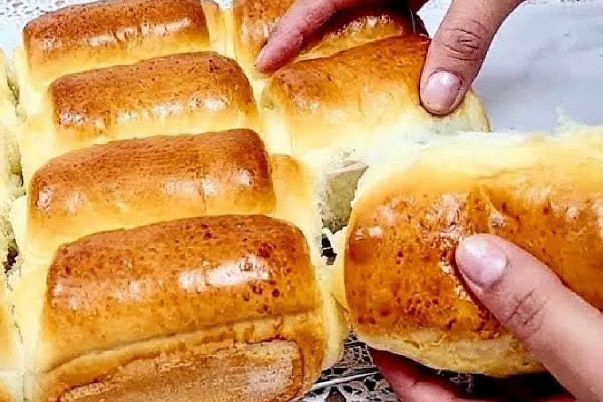 Pãozinho de leite macio e fofinho igual de padaria para seu café ou lanche da tarde