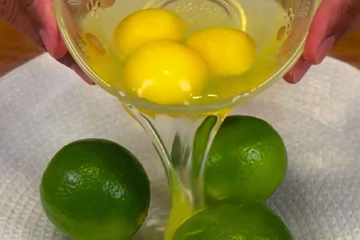 Receita simples misturando ovos com limão que ficou uma delícia e todo mundo adorou