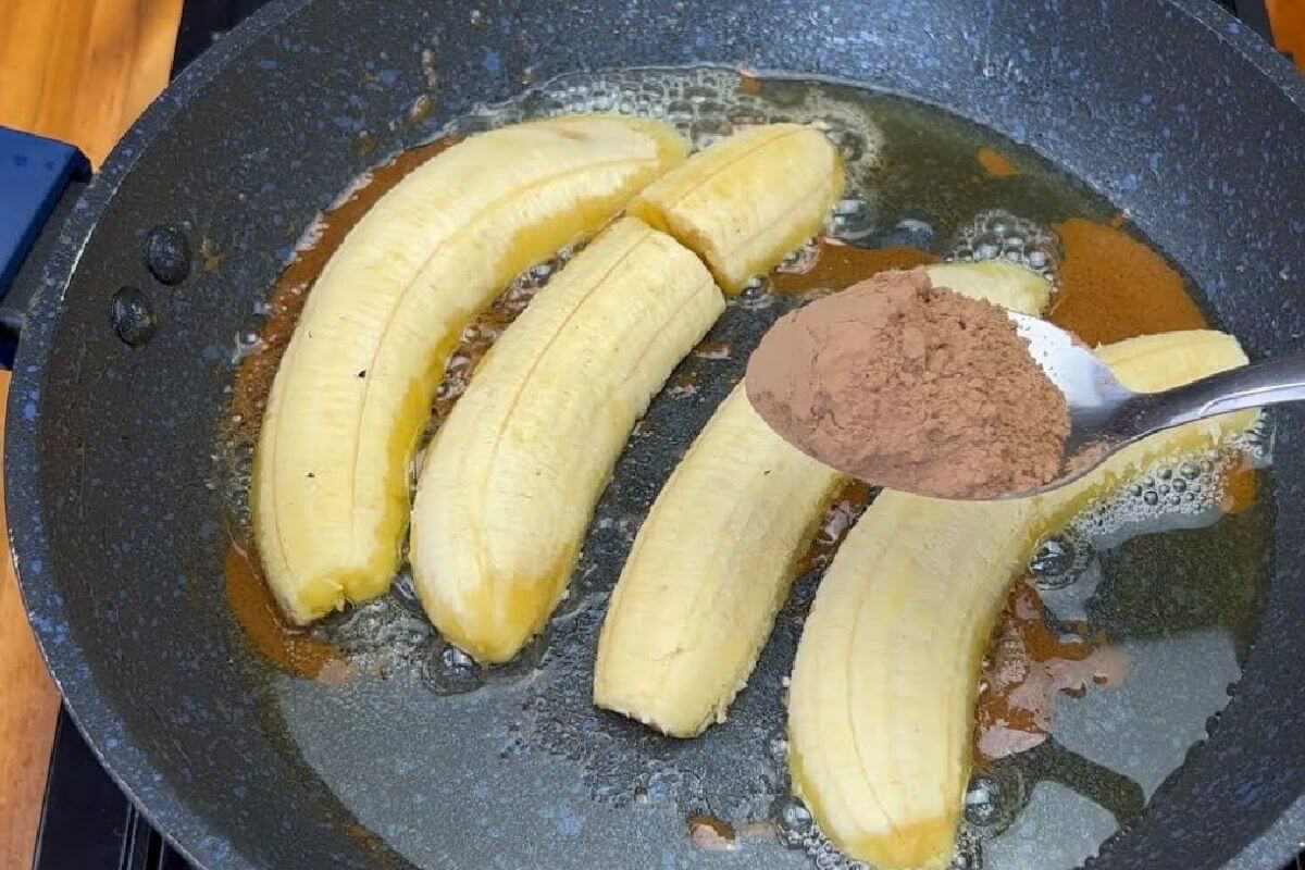 A sobremesa de banana mais rápida que existe e fica uma delícia