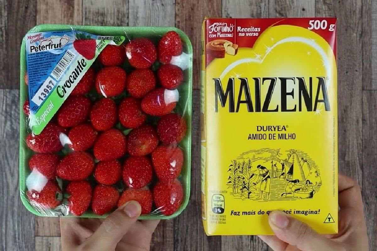 Juntei esses ingredientes e fiz uma sobremesa de morango maravilhosa