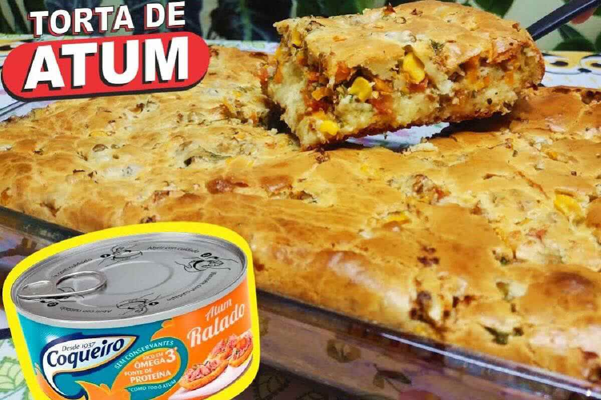Torta de atum super saborosa e uma massa fácil que desmancha na boca