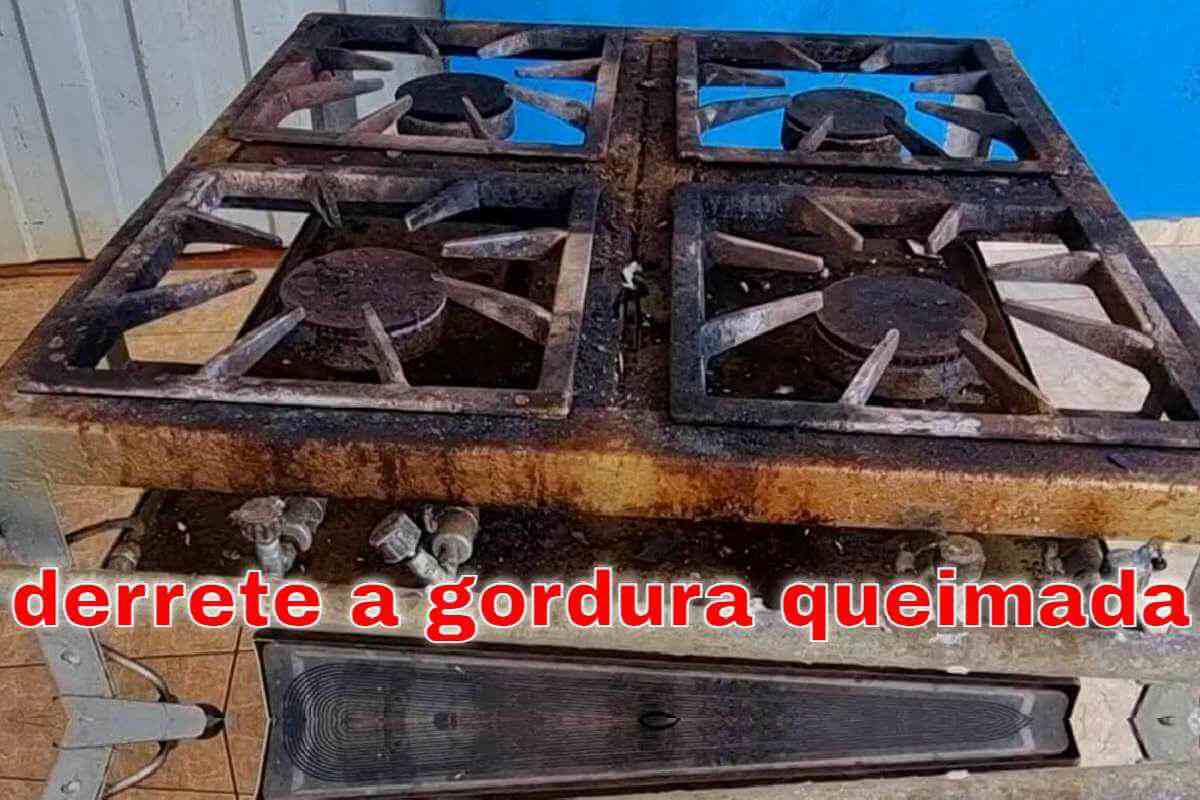 Dica para limpar fogão removendo toda sujeira e gordura queimada
