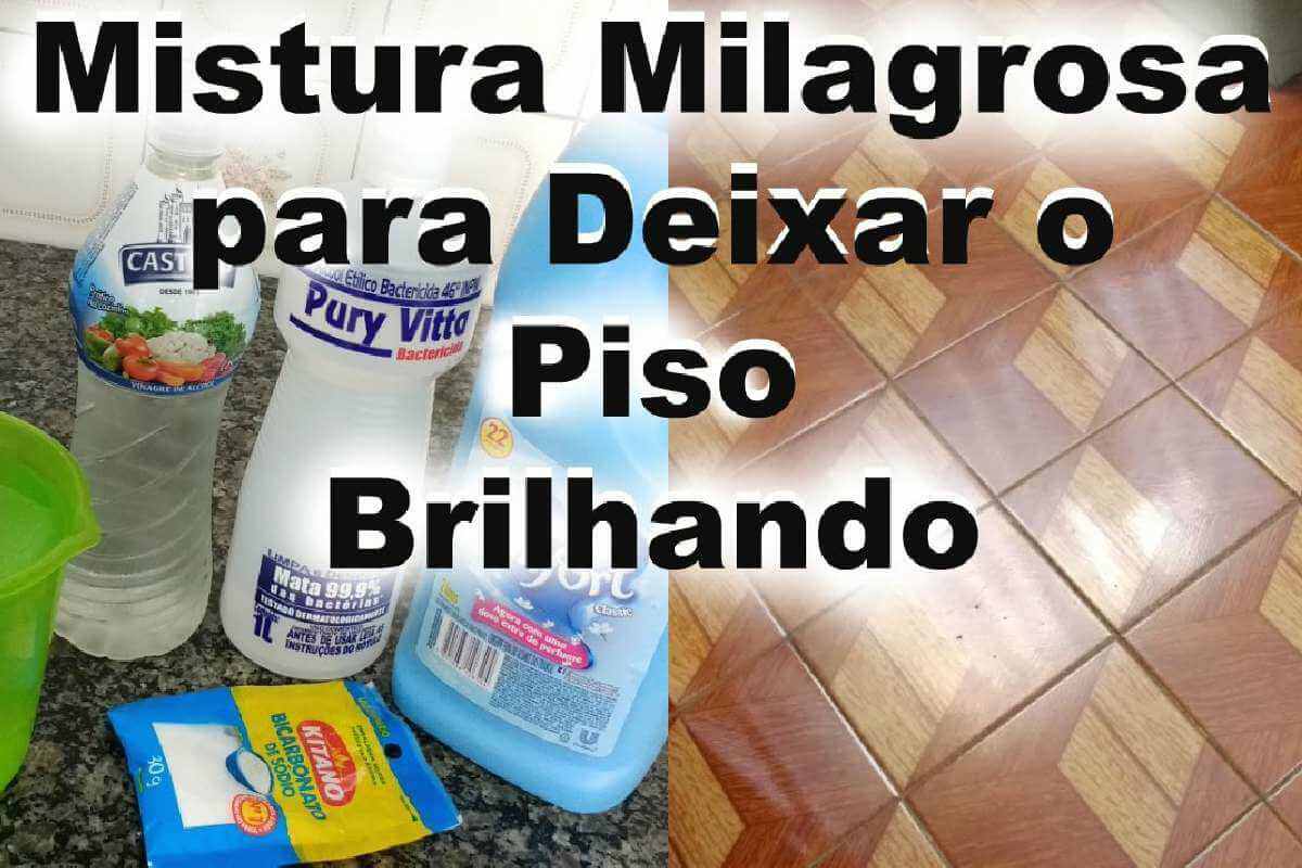 Misturinha caseira que vai fazer milagre com aquele piso encardido