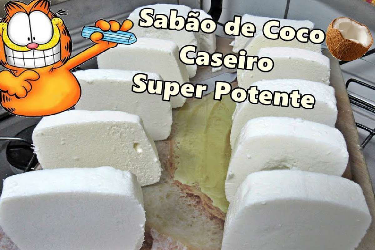 Sabão caseiro de coco ótimo para lavar suas roupas e deixar mais cheirosas
