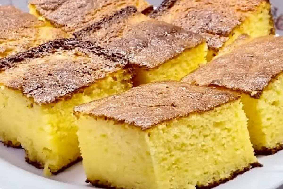 Bolo grande sem farinha rende vários pedaços e fica uma delícia