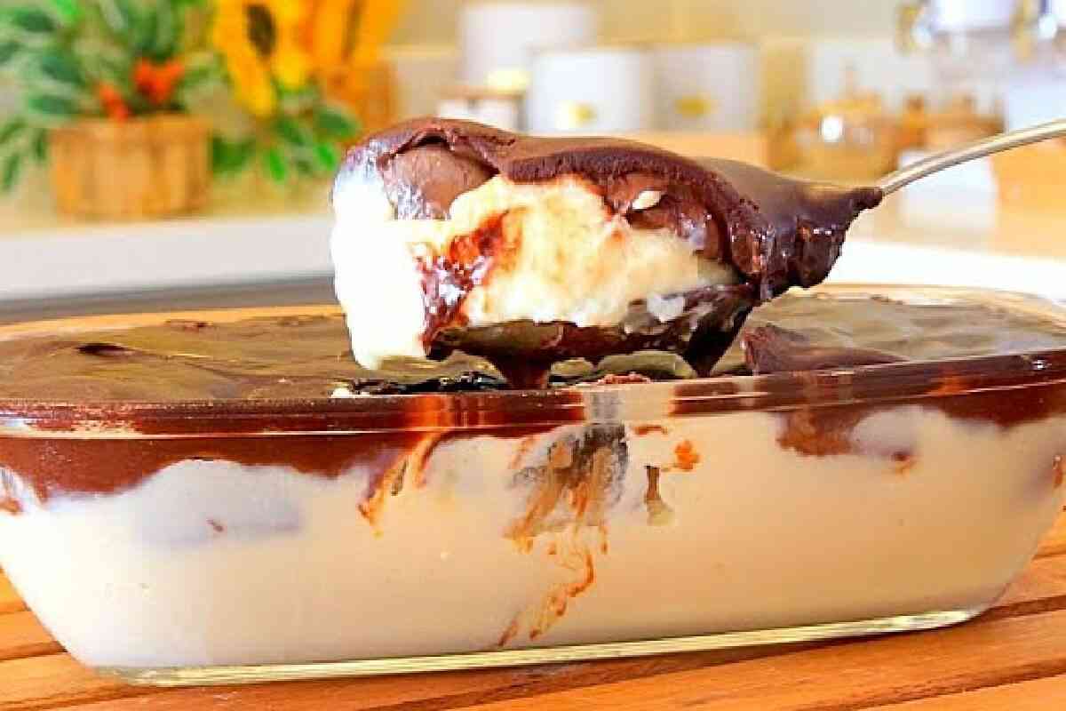 Que tal esse bombom gelado na travessa para servir no seu domingo de páscoa