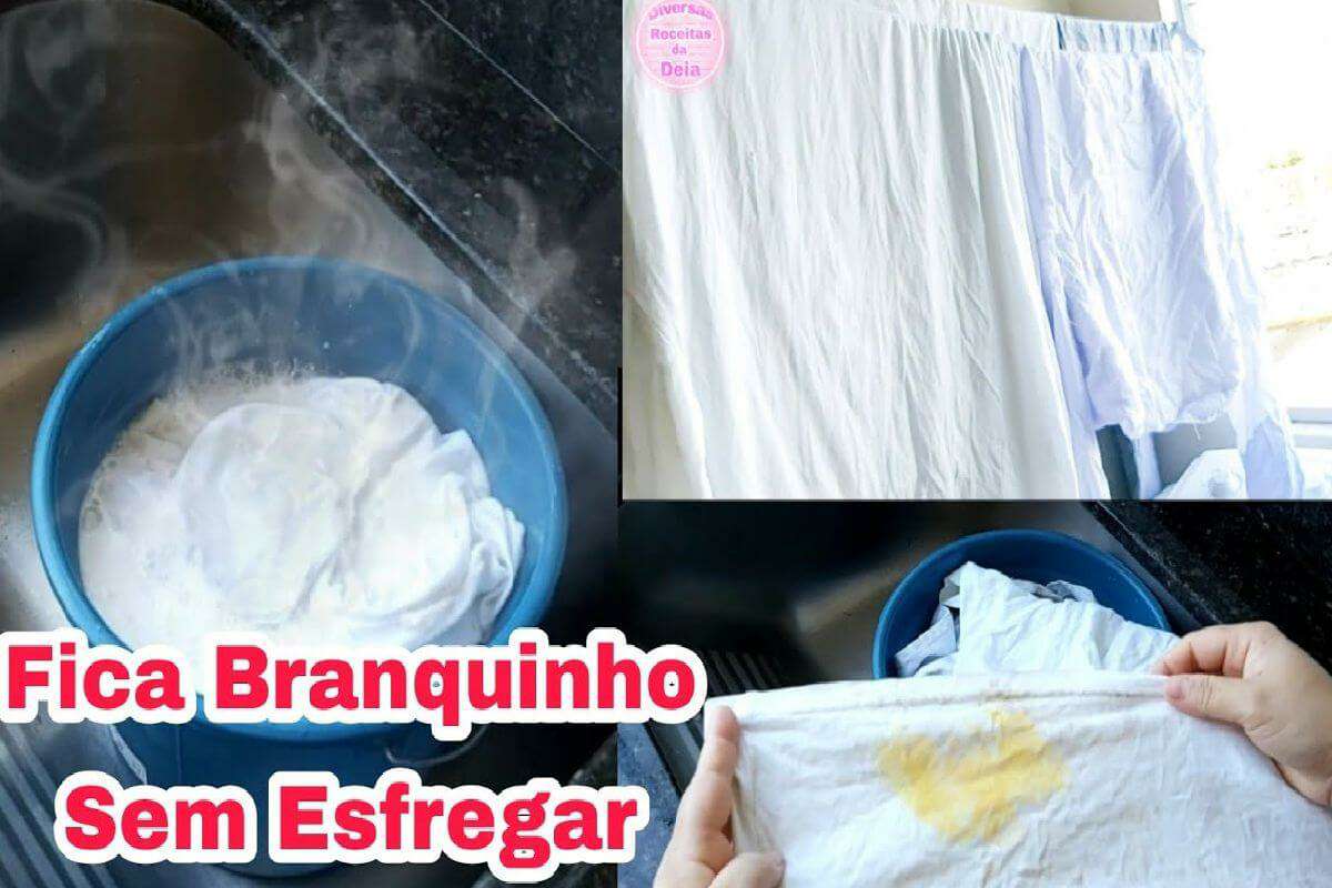 Dica de como branquear roupas sem ficar esfregando horas no tanque