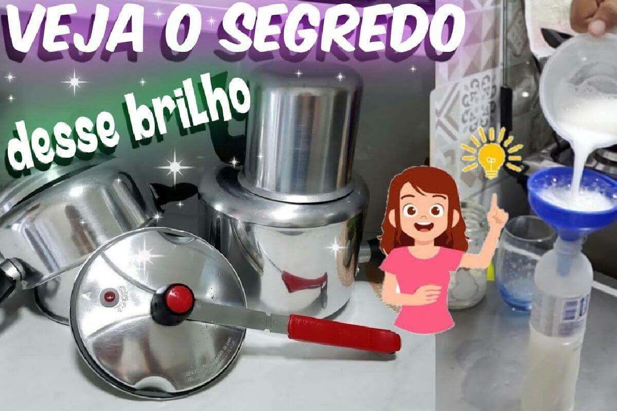 Como dar brilho nas panelas de um jeito que fica parecendo um espelho