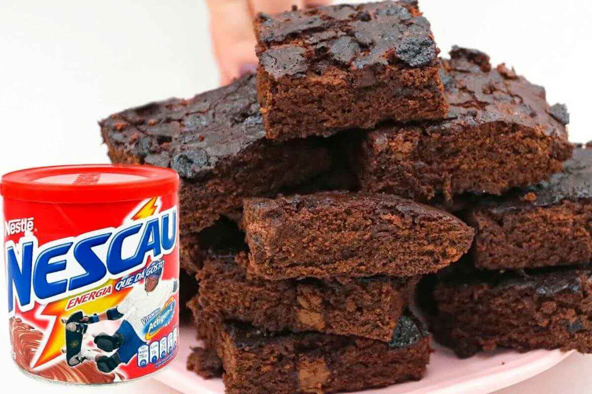 Brownie de nescau uma receita de confeitaria para você fazer em casa gastando bem pouco