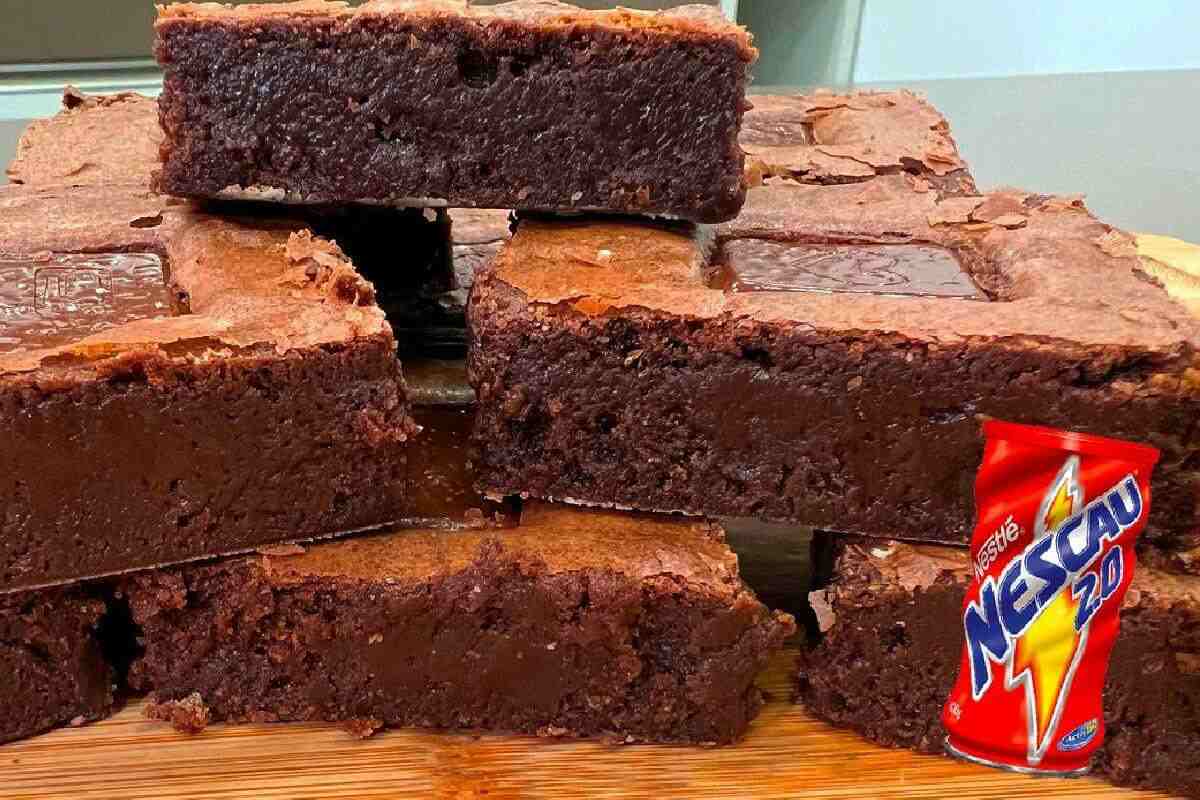 Brownie de nescau uma receita bem econômica que dá para fazer toda semana se você quiser