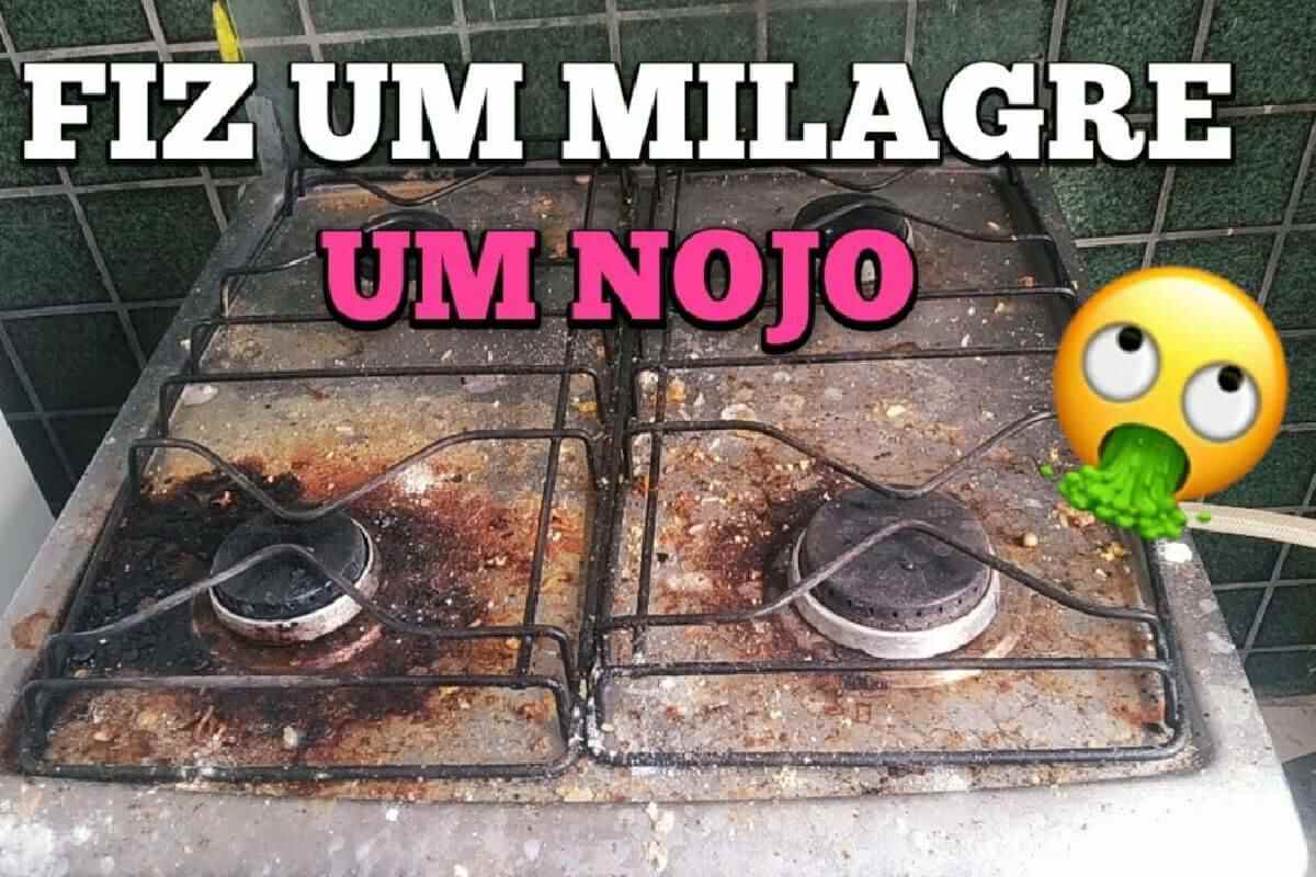 Dica para limpar fogão sujo e tirar toda aquela sujeira do almoço de domingo