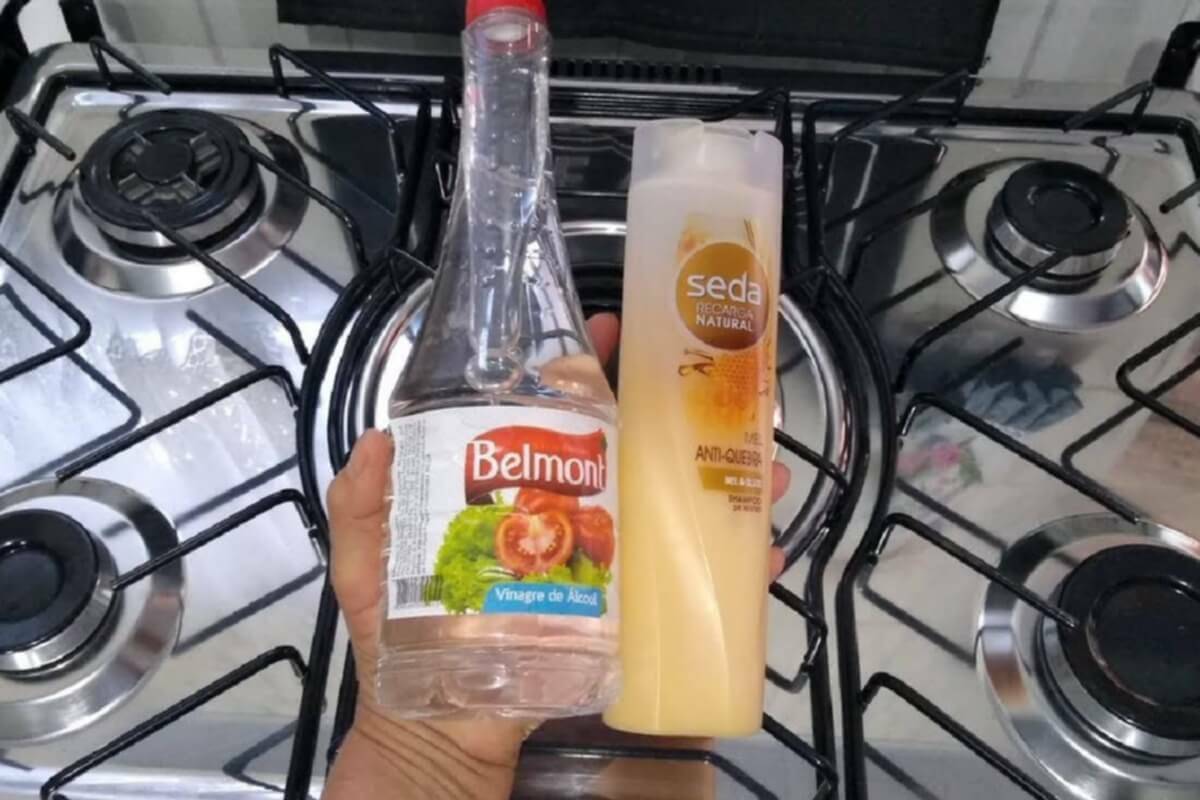 Dica para limpar fogão e deixar tudo brilhando sem manchas de gordura