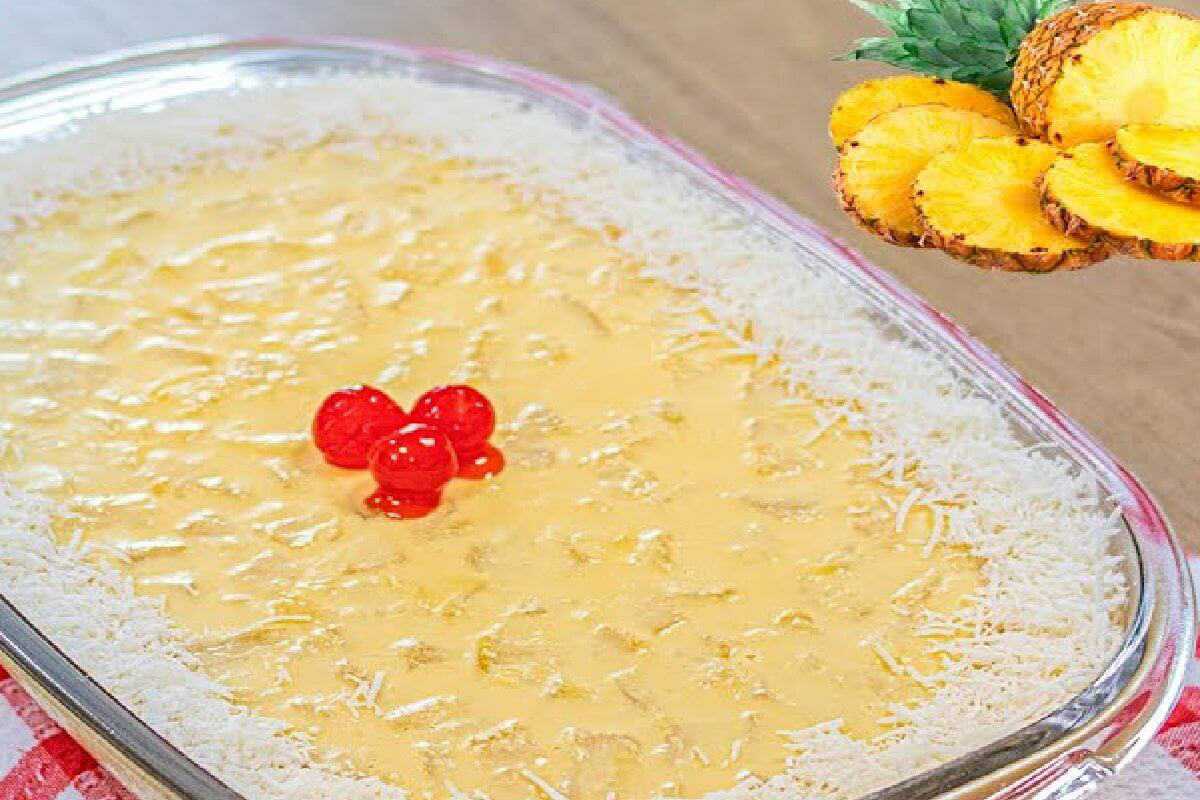 Gelado de abacaxi a sobremesa mais pedida nos finais de semana em família