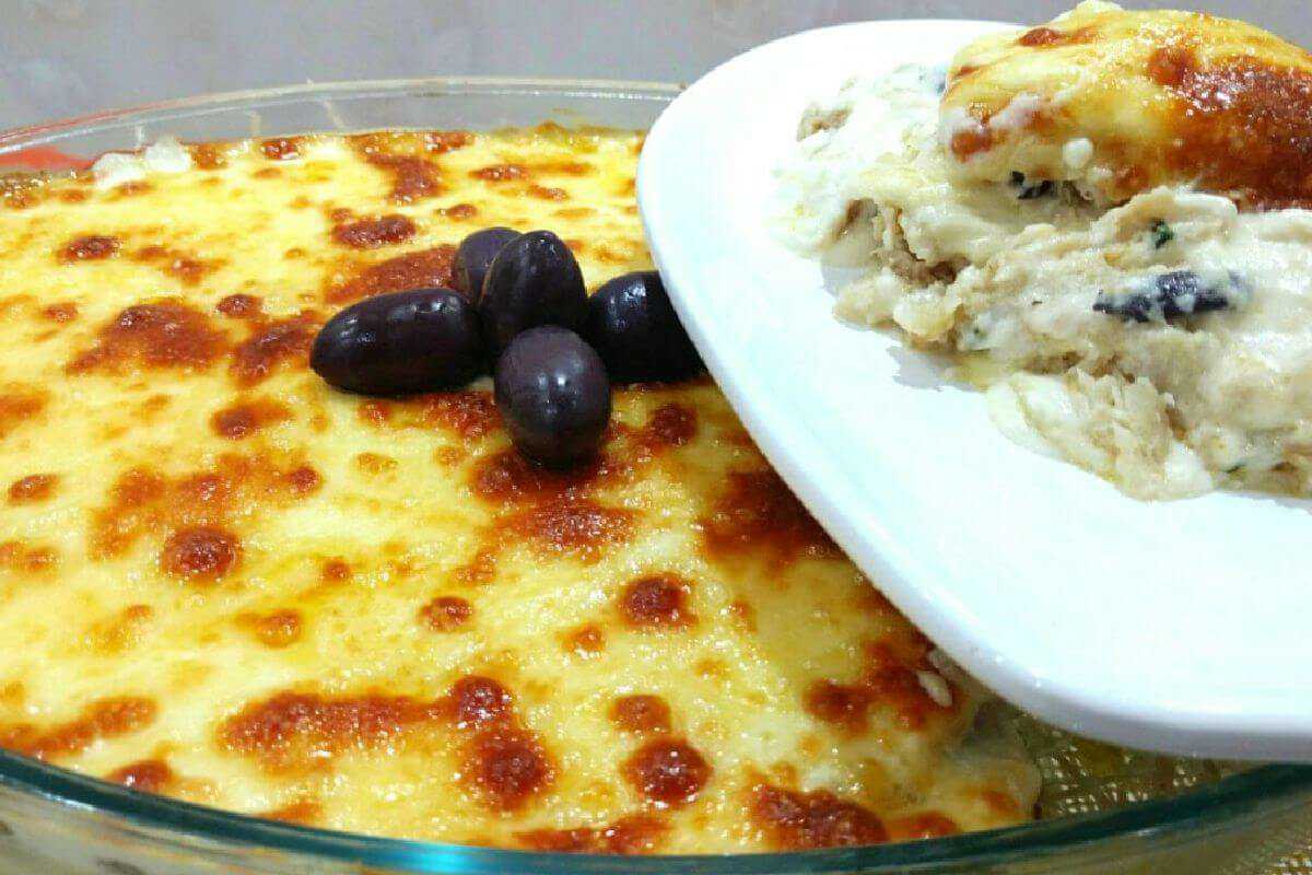 Cardápio da semana santa: Lasanha de bacalhau super saborosa