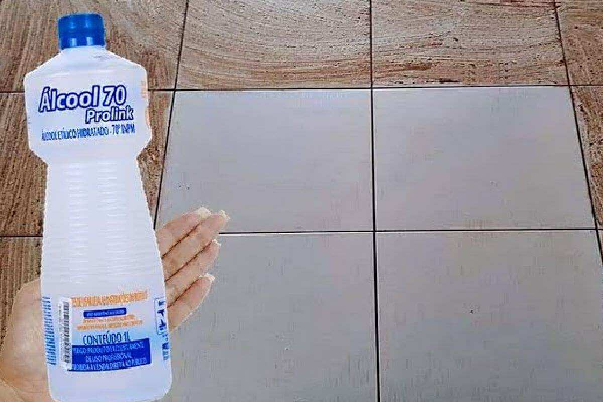 Misturinha com álcool que vai tirar toda sujeira encardida do piso da sua casa