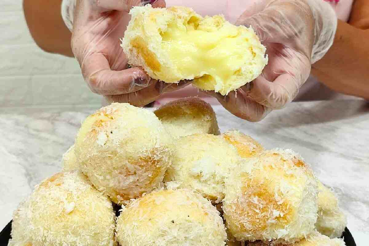 Pão pedacinho do céu que é o mais gostoso que já comi