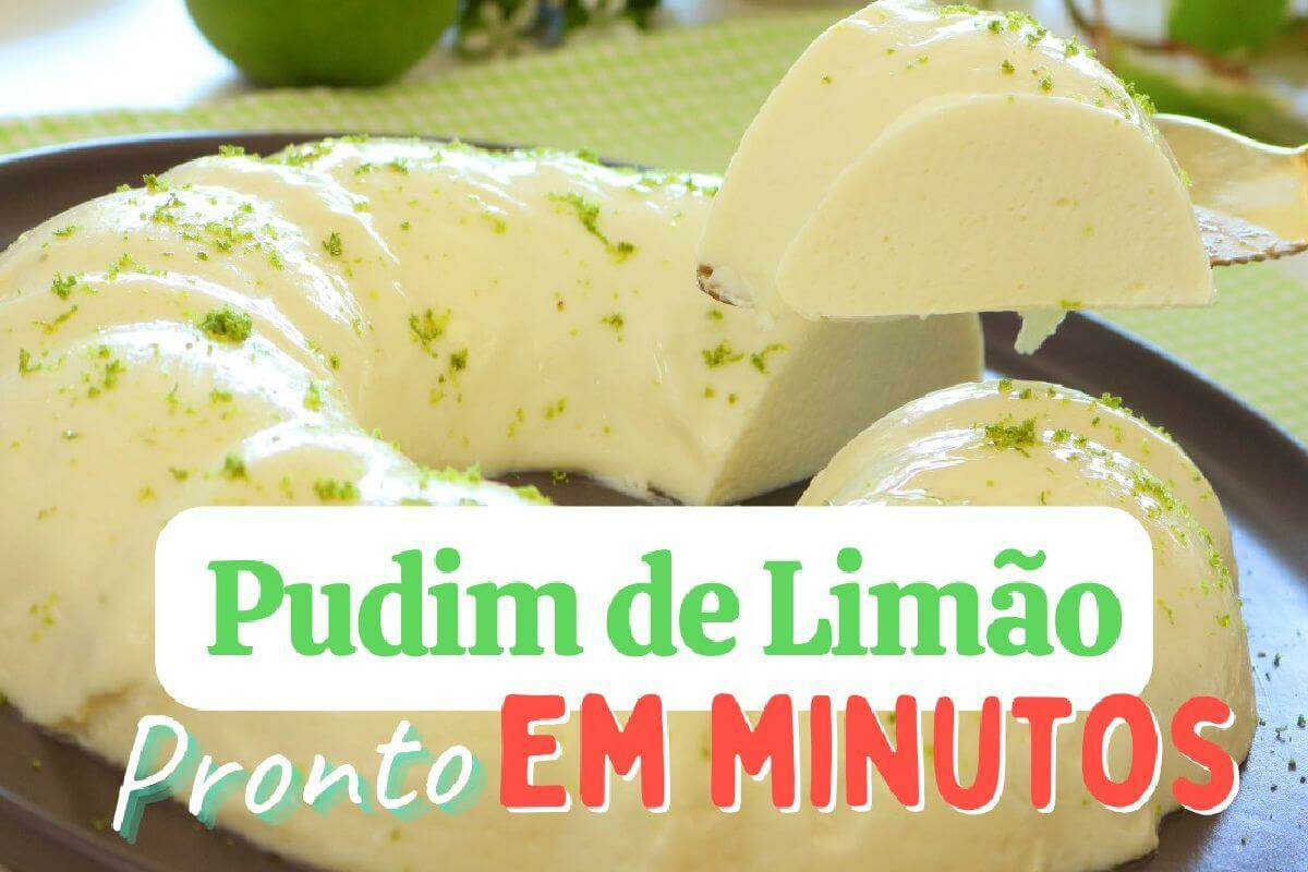 Pudim de limão cremoso e super refrescante que ninguém vai resistir