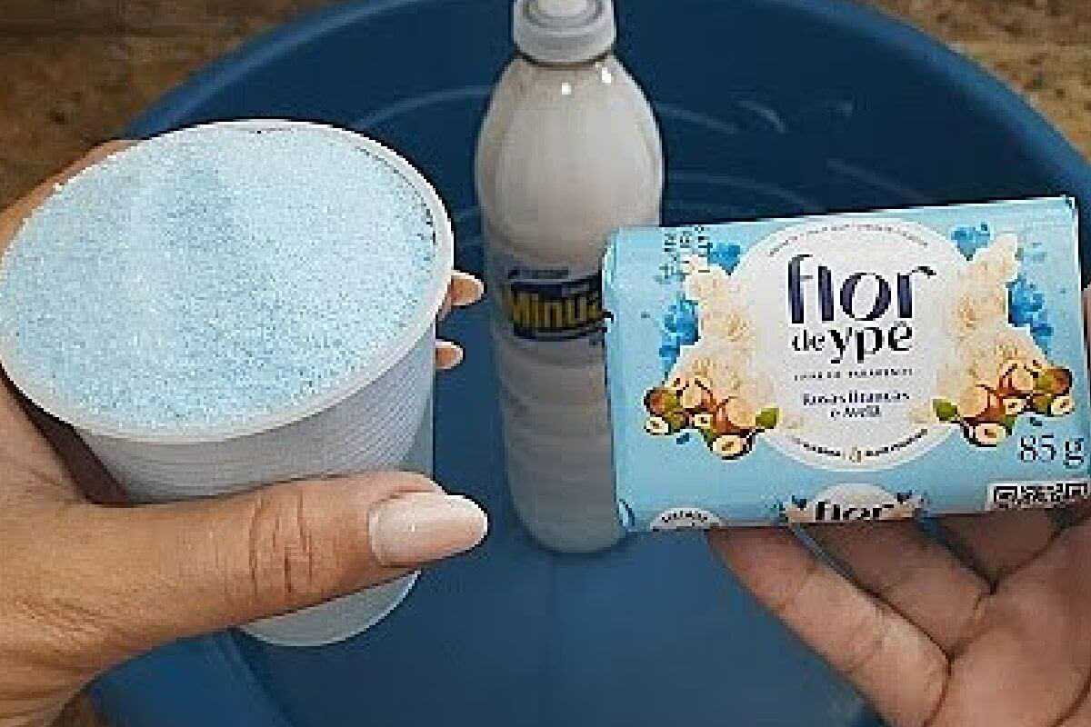 Sabão líquido perfeito que faz milagres na hora de lavar roupas