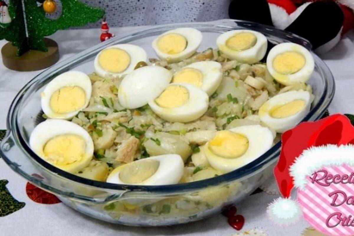 Salada de bacalhau para você servir no almoço da sexta-feira santa