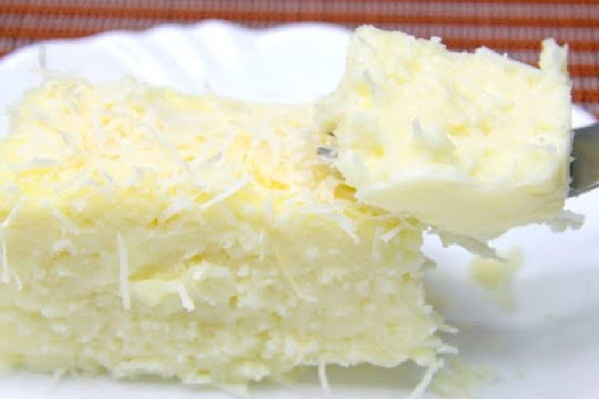 Sobremesa de coco que desmancha na boca de tão cremosa e molhadinha