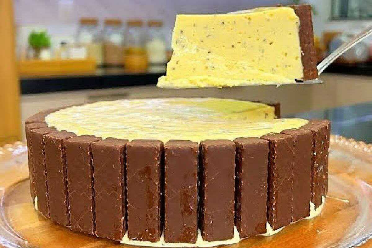 Sobremesa de maracujá com bis que dá para fazer em menos de 10 minutos para servir na páscoa