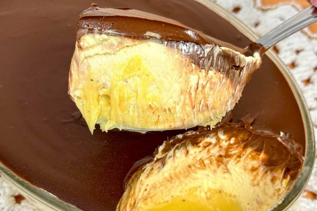 Especial de páscoa: sobremesa nuvem de maracujá com chocolate