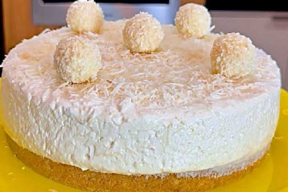 Sobremesa raffaello: uma torta cremosa de coco perfeita para você fazer na Páscoa