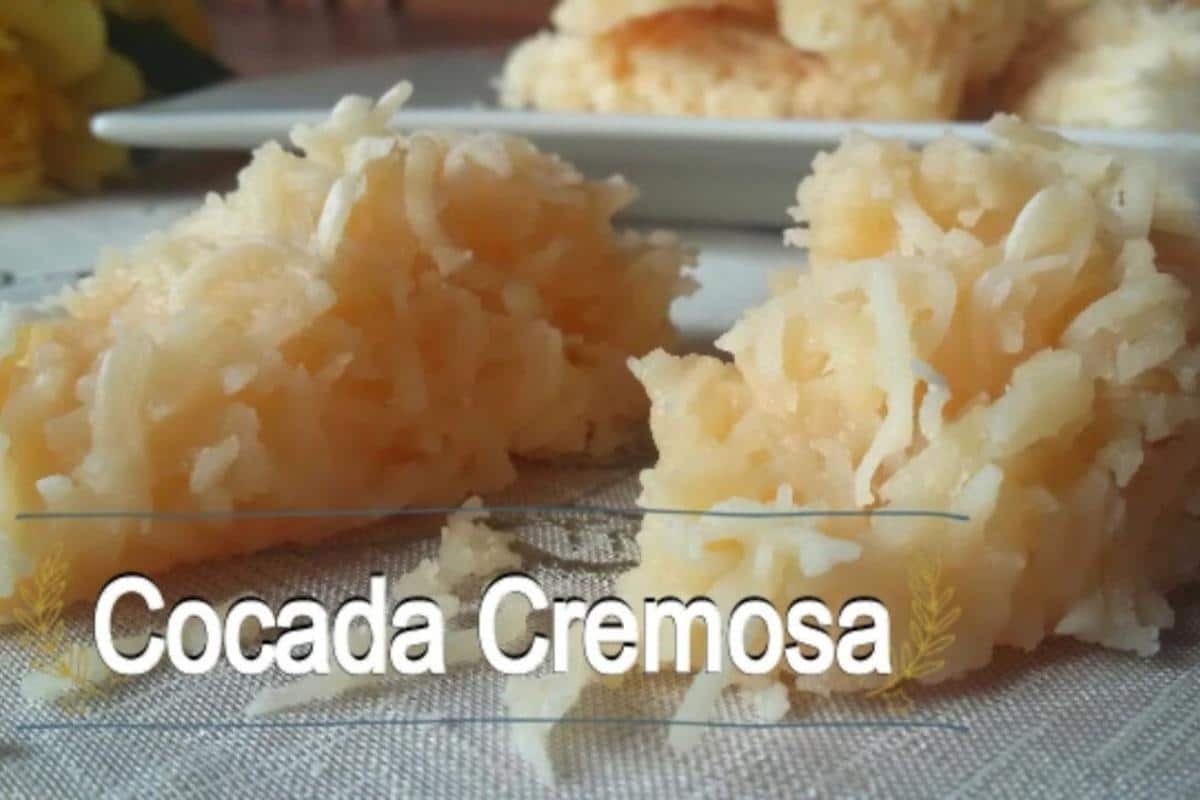 Cocada cremosa bem fácil de fazer usando só 3 ingredientes simples