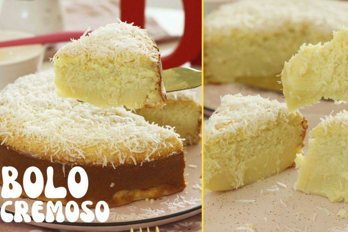 Esse bolo cremoso de coco fica simplesmente maravilhoso e irresistível