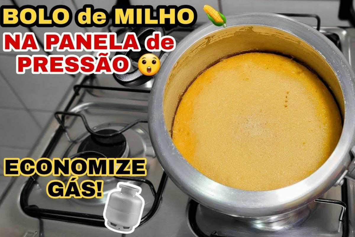 Bolo de milho na panela de pressão fica delicioso e você não pode deixar de experimentar