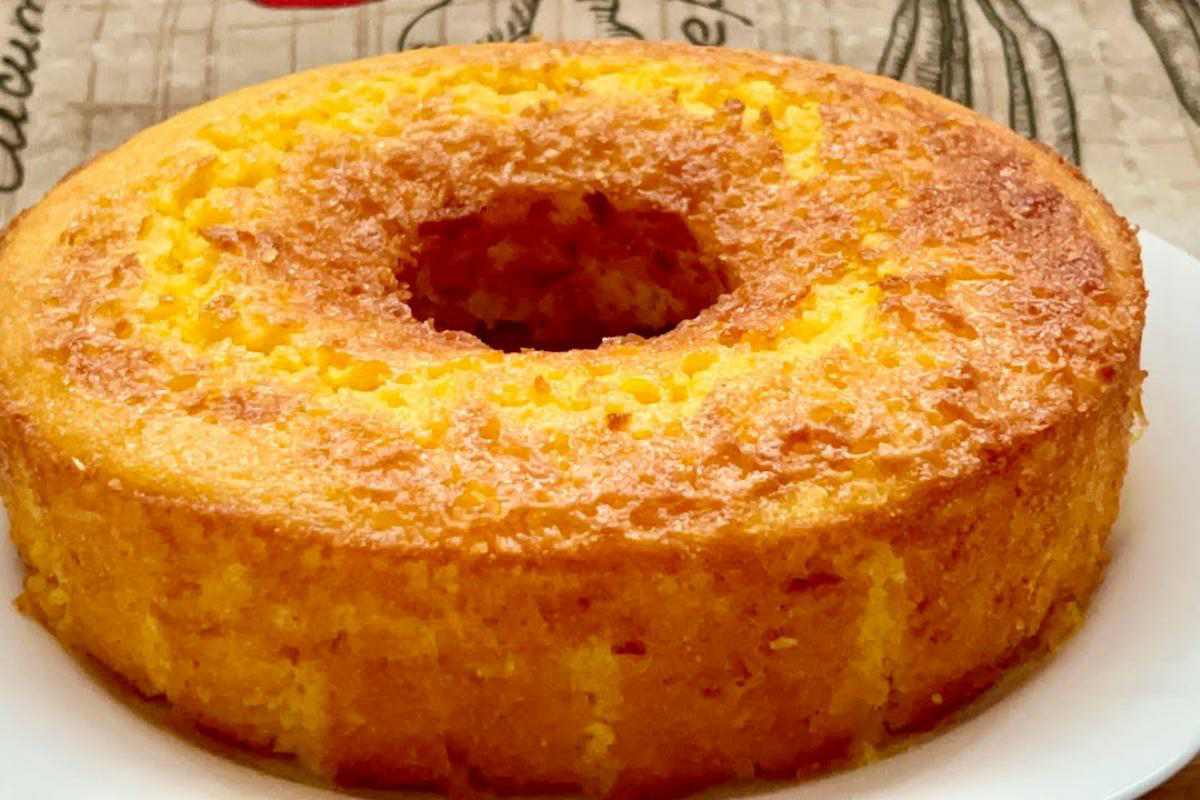 Bolo de milho sem farinha para o lanche da tarde ficar mais leve e delicioso
