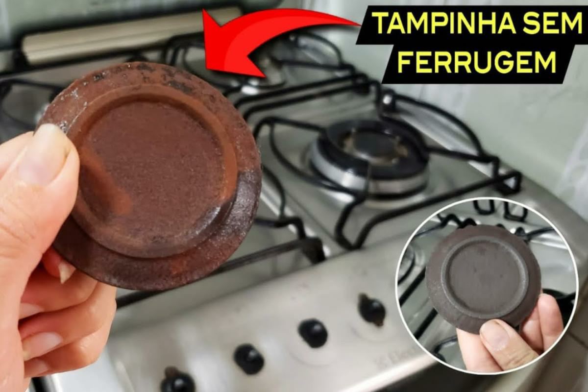 Como limpar bocas do fogão tirar todo ferrugem e gordura queimada de um jeito mais prático