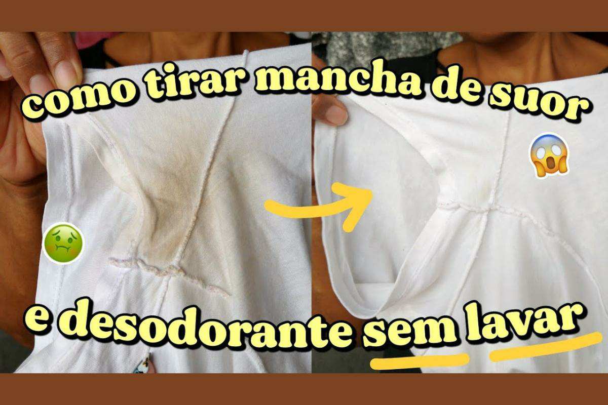 Como tirar manchas de desodorante sem precisar de produto caro para lavar