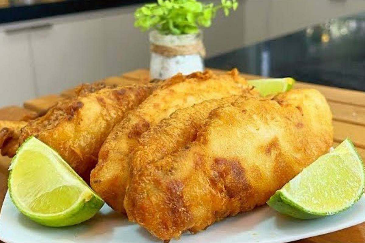 Filé de peixe empanado igual a essa é a primeira vez que você vai fazer e vai adorar