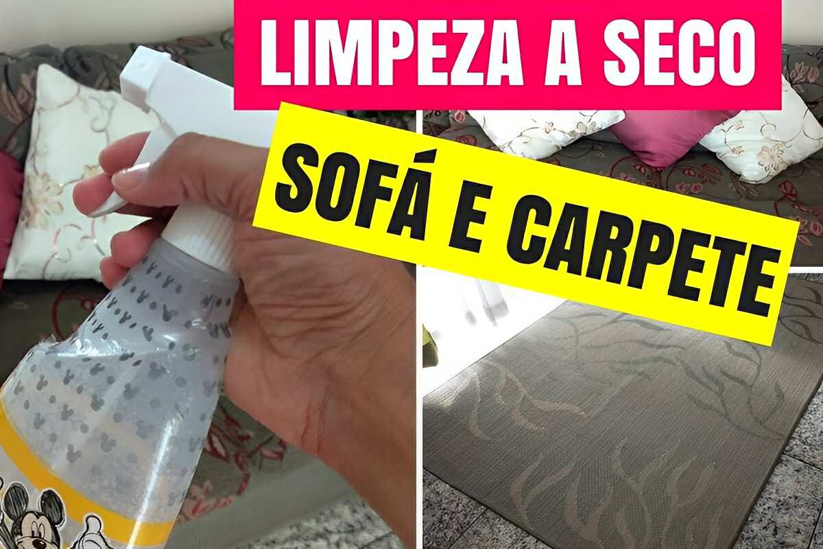 Misturinha para limpar sofá que tira todas as manchas e sujeira encardida