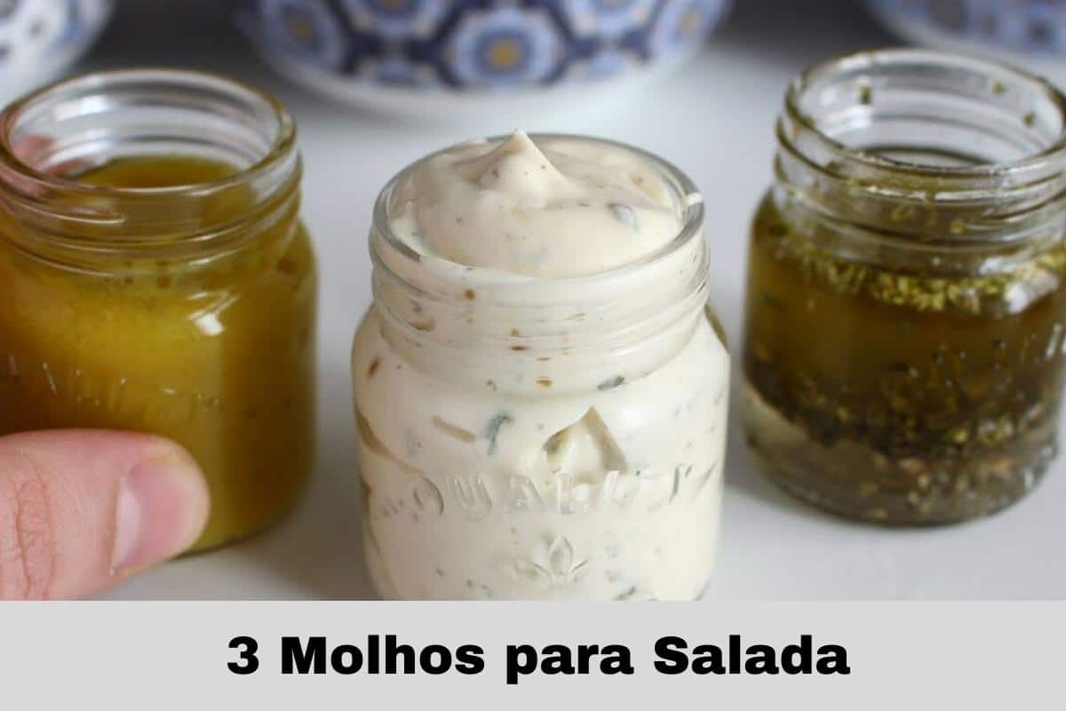 Molhos de salada conheça até 3 opções super fáceis de fazer