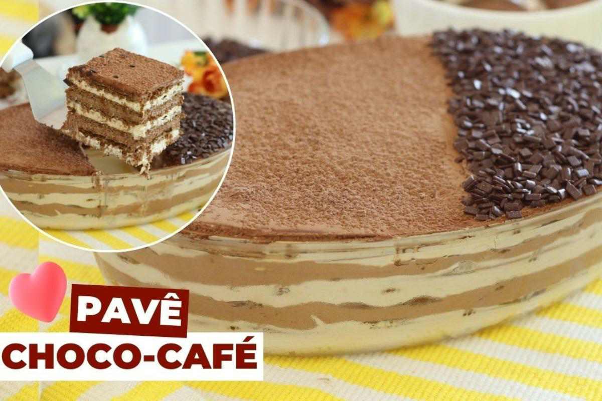 Pavê de chocolate com café uma sobremesa deliciosa para você servir no dia das mães