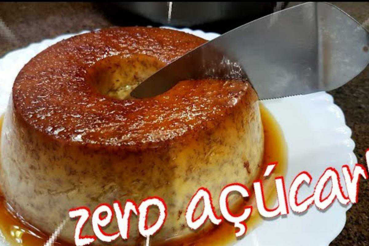 Pudim de banana zero açúcar para você comer sem medo de engordar